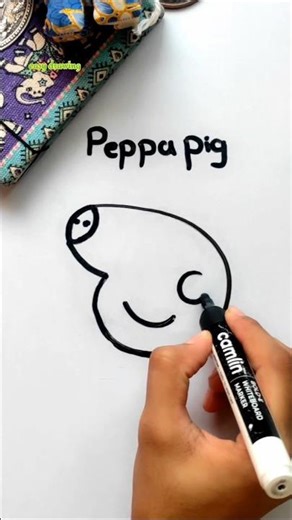 How to draw peppa pig #shorts #ytshorts #youtubeshorts #Art Gallery 14