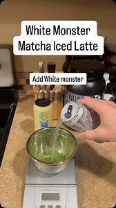 White Monster Matcha Latte 🍵 ⚡️ #whitemonster #monsterenergy #whiteultra #matchalatte #icedmatcha #energydrinkideas #energyhack #morningritual #caffeineaddict #fitnesslifestyle | Curtis Berger