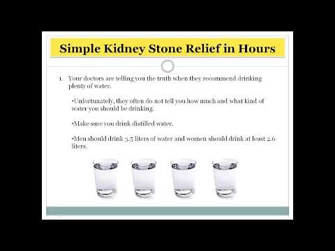 How to pass a Kidney Stone within 1 day