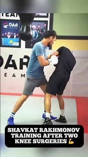 UFC Welterweight Contender Shavkat Rakhmonov is back training after two knee surgeries 💪👊