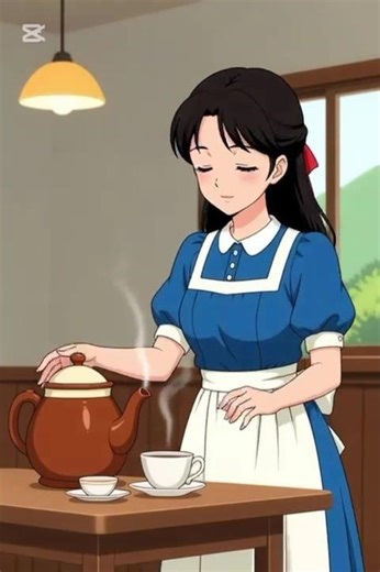 A GIRLMAKING TEA...TEA TIME..FUN VIDEO..TINY DREAMS ANIMATION