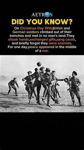 Why Did Enemy Soldiers Celebrate Christmas Together? #history #facts