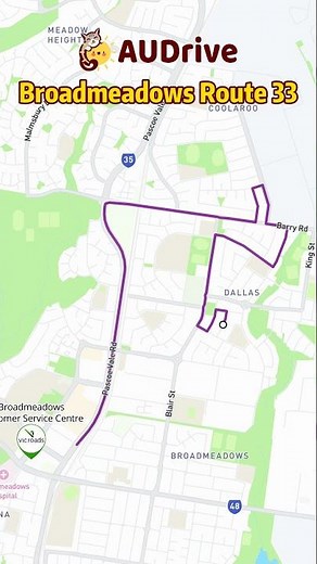 VicRoads Broadmeadows Driving Test Route #33 - Animated Guide | AuDrive