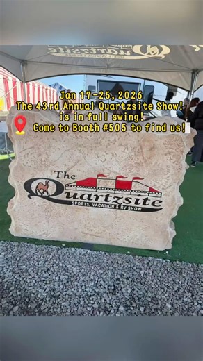 Jan 17-25! The 43rd annual Quartzsite Show is in full swing ☀️ Come to Booth #505 to meet Sumyok—your trusted pro for top-tier RV solar systems! Durable, efficient & eco-friendly, our solutions power your off-grid adventures. #RVSolar #QuartzsiteShow #GreenEnergy #Sumyok #OffGridPower #fyp