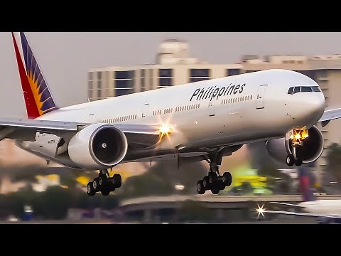 11 FLAWLESS Philippine Airlines Aircraft Landings & Takeoffs | LAX Airport Plane Spotting