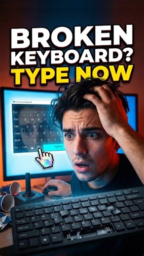 Broken Keyboard? Use Your Mouse Instead #windows11 #accessibility