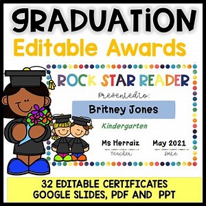 Editable Graduation Certificates | End of the Year Awards