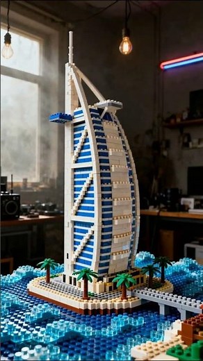 POV: Dubai in a Miniature Brick World