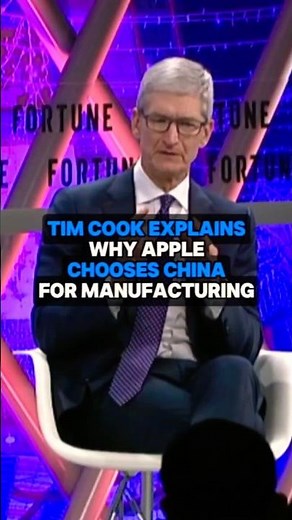 Why Apple Chooses China For Manufacturing | Tim Cook