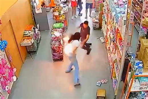 Horrifying moment phone bursts into flames in woman’s back pocket