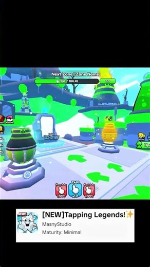 Game:[NEW] Tapping Legends!✨ #roblox