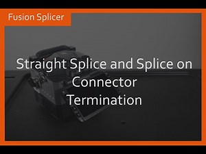 Fiberfox Straight splice and splice on connector termination