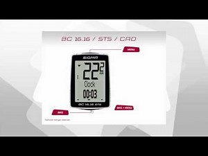 SIGMA SPORT // BC 16.16/STS // Functions (EN)