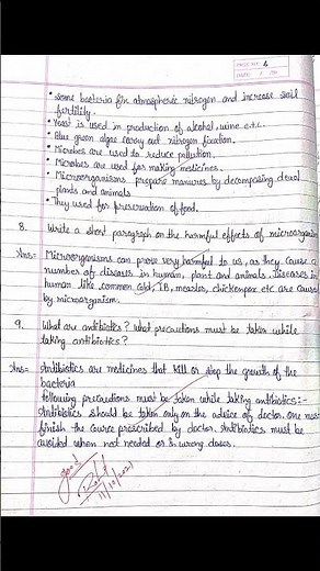 Class 8 Science Microorganisms - Friend and Foe Chapter 2 short Question and Answer