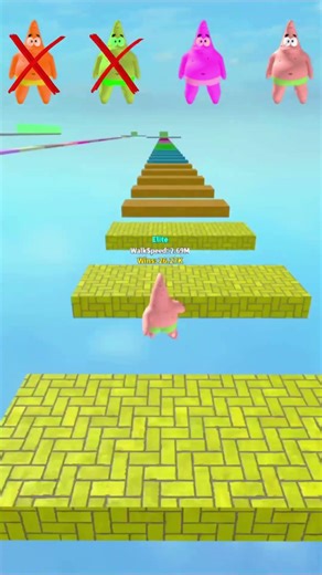 SpongeBob Speed Run Showdown 🫡😂 #roblox #shorts #brainrot