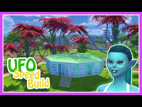 Hovering UFO Speed Build | The Sims 4 | GiggleSims | Alien Home | LaLaLove Giggles