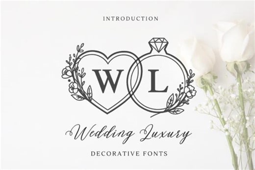 Wedding Luxury Font | OTF | TTF | File Digital Download - Etsy