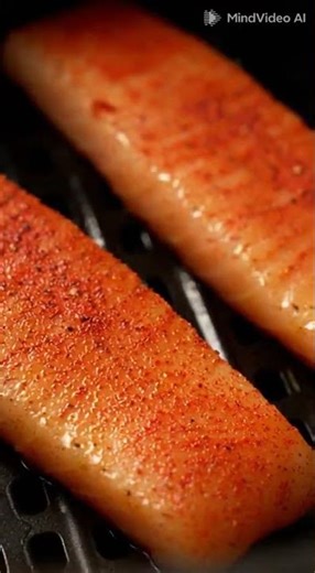 🐟 Air Fryer Frozen Cod Made Easy 🍋 #recipe #food #cooking #airfryerrecipes #freshleafrecipes