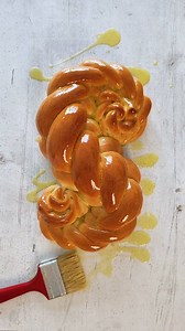 New Design! to bake for the weekend! This 5-strand challah bread is the perfect combination of tradition and art. Ready to elevate your Shabbat table? Recipe for 1 challah loaf: 500g all-purpose or bread flour 7g dry yeast 50g sugar 10g salt 50g olive oil 220g water (Will give you 800g of dough) Bake 360F/180C, 25-30 minutes. Toping: Olive oil (after baking) Za'atar For the 5 strands Challah: 5 Strands each 140g For the flowers: 100g dough, divided into 8 Remember! Challah is more than just brea