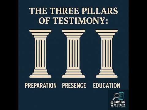 Three Pillars of Expert Testimony: Preparation, Presence, & Education