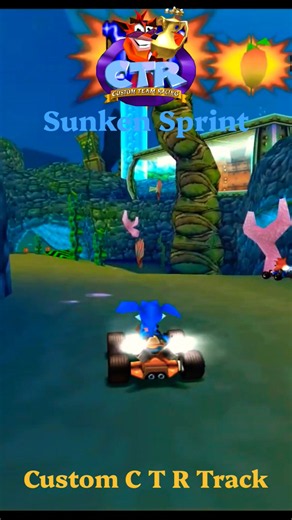Sunken Sprint Custom Race Track: #CrashBandicoot #CrashTeamRacing #CrashBandicootMod
