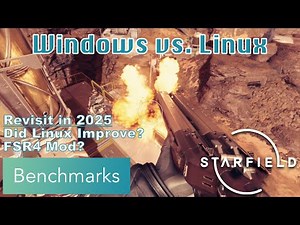 Starfield Benchmarks Linux vs. Windows (AMD Radeon RX 9070 XT)