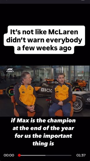 All that was said a few weeks ago. And here we are 🫢 | F1 interviews