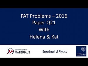 PAT Problems - 2016 Q21 - with Helena and Kat