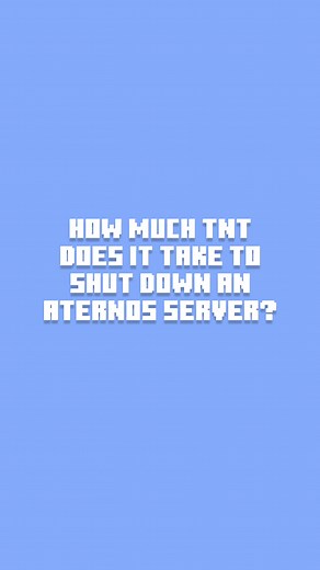 How Much TNT to Crash an Aternos Server in Minecraft?