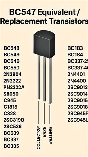 How to Replace BC547 Ecuivalent Transistor