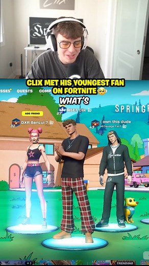 Clix met his youngest fan on Fortnite 🥹❤️‍🩹 | Clix