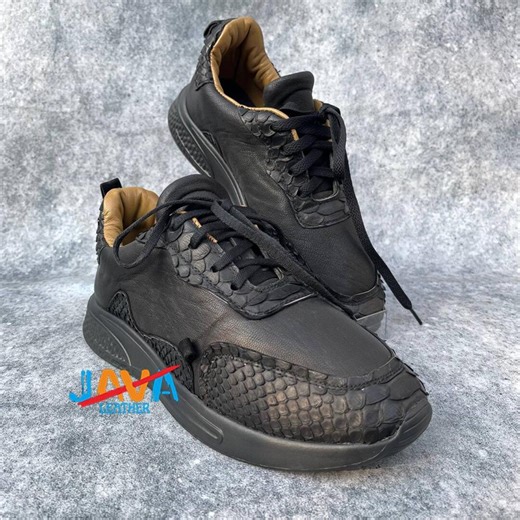 Genuine Python Snakeskin Sneakers Luxury Exotic Leather Shoes Handmade Unisex Fashion Sneakers - Etsy