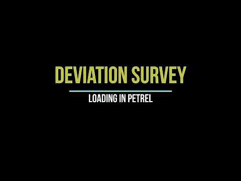 How to load Well Deviation Survey in Petrel ||Petrel Tutorial||