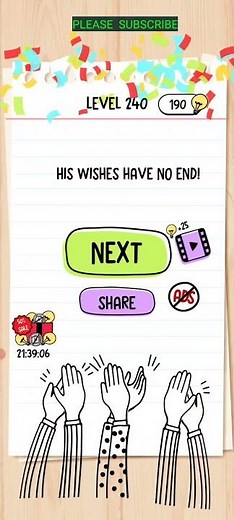 BRAIN TEST LEVEL 240 WALKTHROUGH WITH COMMENTARY