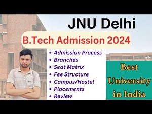 JNU Delhi B.Tech 2024🔥 | Admission Process, Fee Structure, Placements | Best University😍