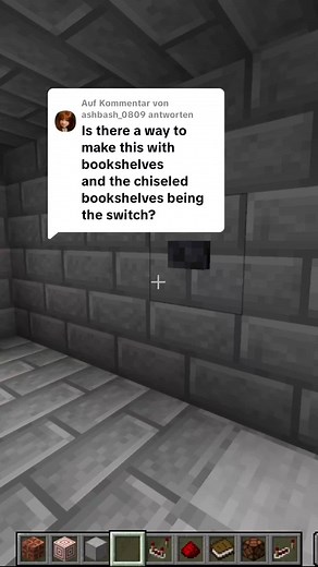 Chiseled Bookshelf Piston Door Tutorial