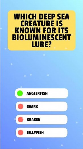Deep Sea Creature Quiz: Test Your Knowledge on Bioluminescent Wonders! #shorts