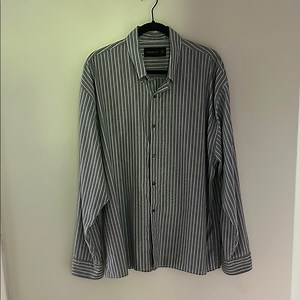 Men's Abercrombie & Fitch Striped Gray Shirt XL