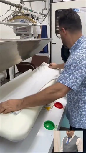 Professional Ironing Skills: How to Press White Jeans Like ​Satisfying Laundry Pressing Machine
