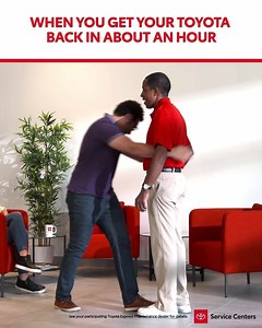 87K views · 468 reactions | Book a Toyota Express Maintenance appointment at your local Toyota Service Center and you’ll get a tire rotation, oil change, and multi-point inspection all in about an hour. | Toyota USA | Facebook