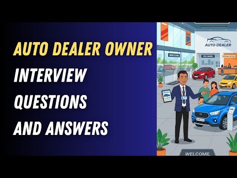 Auto Dealer Owner Interview Questions and Answers