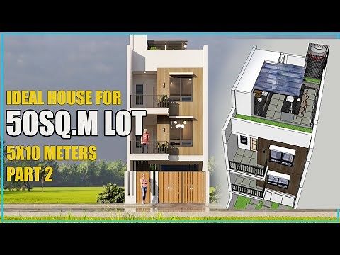 50 SQ.M. LOT |IDEAL HOUSE DESIGN| 3 STOREY WITH PARKING + ROOF DECK