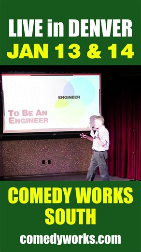 Don McMillan LIVE in DENVER! THE Engineer/Comedian's NEW Tour for 2026 is premiering at the Comedy Works South on JAN 13 and 14! All NEW Charts, Graphs and Laughs for the New Year! Get Your Tickets: Now: https://comedyworks.com/comedians/don-mcmillan Comedy Works America's Got Talent #standupcomedy #standup #Engineering #engineers #nerds #livecomedy #cleancomedy #comedyworks #comedyworkssouth #denvercomedy #denvertechcenter | Don McMillan
