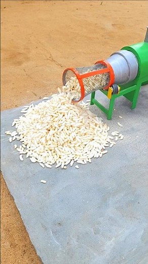 DIY Mini Rice Murmura Making Machine | Puffed Rice Making Process | #puffedrice #ricemill #murmura