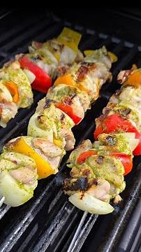 Grilled Hot Honey Chicken Skewers