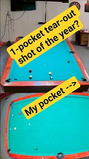 one pocket tear-out shot of the year