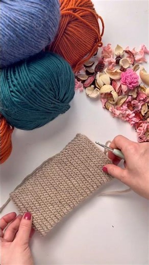 Slip Stitch Back Loop Only #crochet #cickadesign