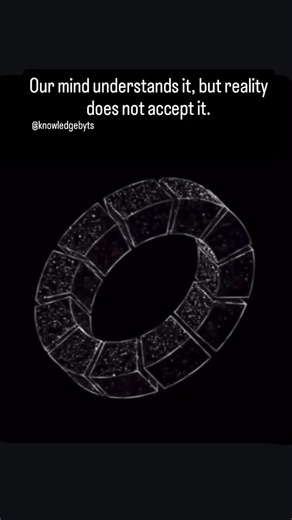 iSTAR Lab on Instagram: "An Impossible Geometric Figure! 🔔Follow: @inspiredstarlab for more! The image shows an impossible geometric figure, an object that appears three-dimensional but could not exist in physical reality. This type of figure plays with the rules of visual perspective and human perception. It is a ring built with blocks that appear to be connected, forming a closed loop, but upon closer inspection, you will notice that the structure cannot be maintained in real space due to how