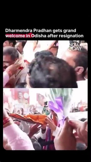 Dharmendra Pradhan Gets Grand Welcome in Odisha After Resignation #DharmendraPradhan #Odisha