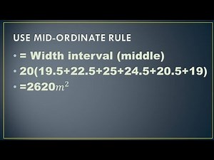 How to calculate Areas & volumes (mid ordinate rule) knec paper Diploma 3